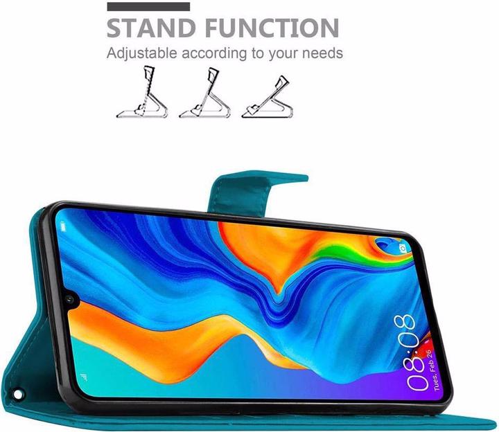 Image du produit Cadorabo Couverture du livre de fleurs (Huawei P30 Lite)