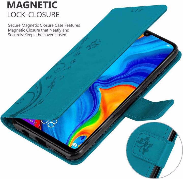Image du produit Cadorabo Couverture du livre de fleurs (Huawei P30 Lite)