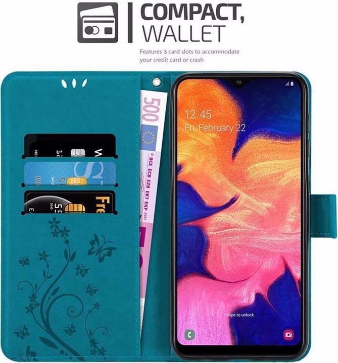 Actual product image Cadorabo Flower Book Cover (Samsung Galaxy A10, HTC One M10)