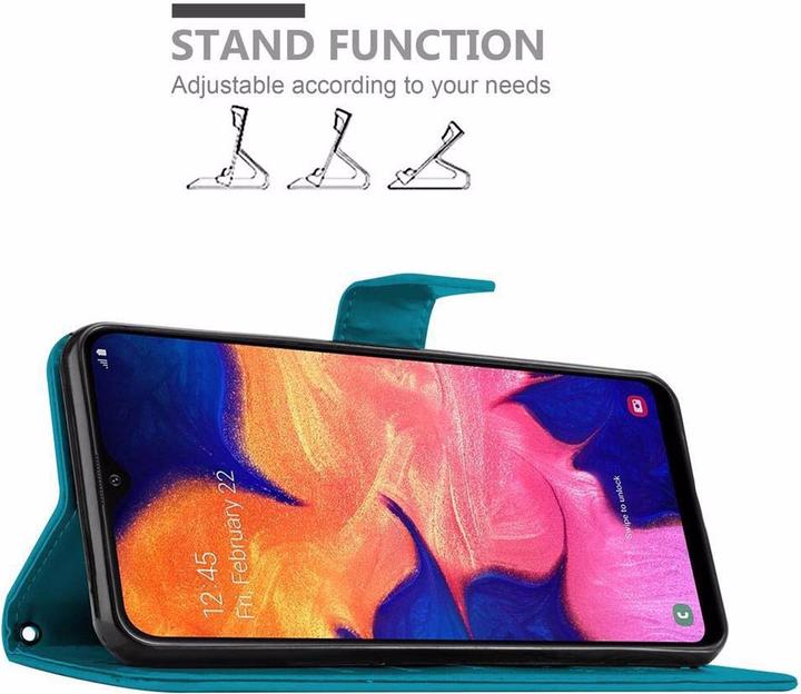 Actual product image Cadorabo Flower Book Cover (Samsung Galaxy A10, HTC One M10)