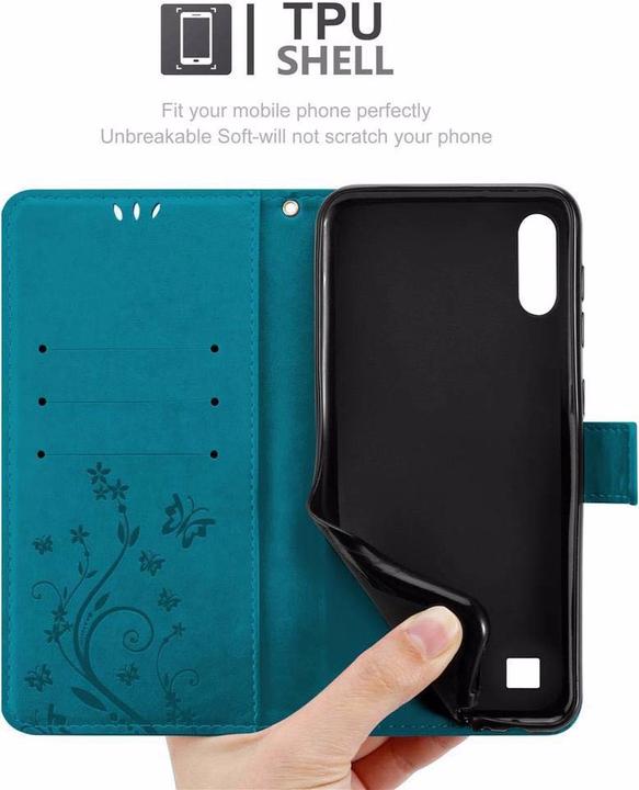 Actual product image Cadorabo Flower Book Cover (Samsung Galaxy A10, HTC One M10)