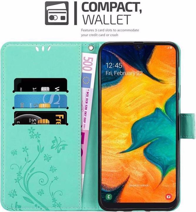 Actual product image Cadorabo Flower Book Cover (Samsung Galaxy A20, TCL A30, Samsung Galaxy M10s)