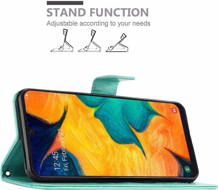 Actual product image Cadorabo Flower Book Cover (Samsung Galaxy A20, TCL A30, Samsung Galaxy M10s)