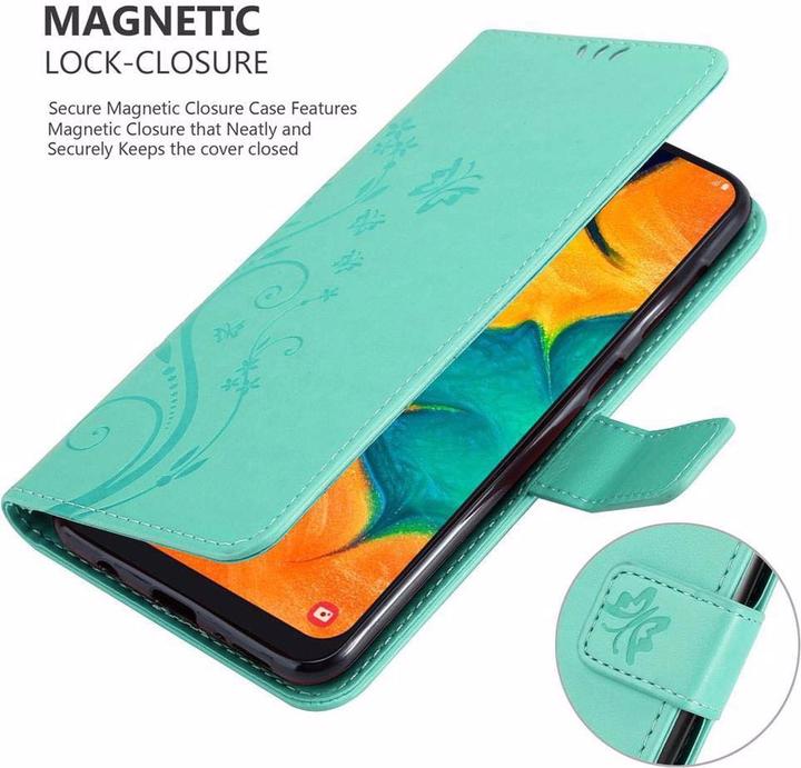 Actual product image Cadorabo Flower Book Cover (Samsung Galaxy A20, TCL A30, Samsung Galaxy M10s)