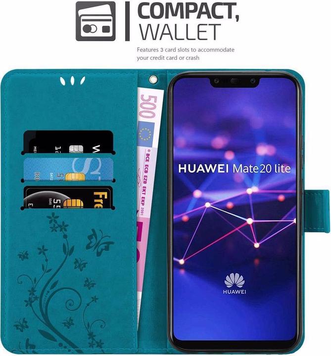 Productafbeelding Cadorabo Bloemen Boekomslag (Huawei Mate 20 Lite)