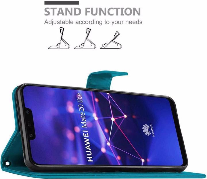 Productafbeelding Cadorabo Bloemen Boekomslag (Huawei Mate 20 Lite)