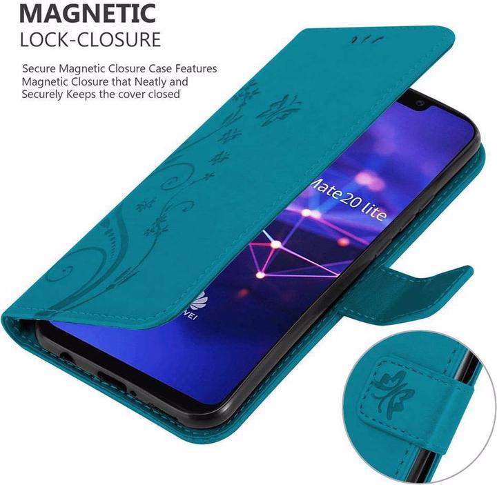 Productafbeelding Cadorabo Bloemen Boekomslag (Huawei Mate 20 Lite)
