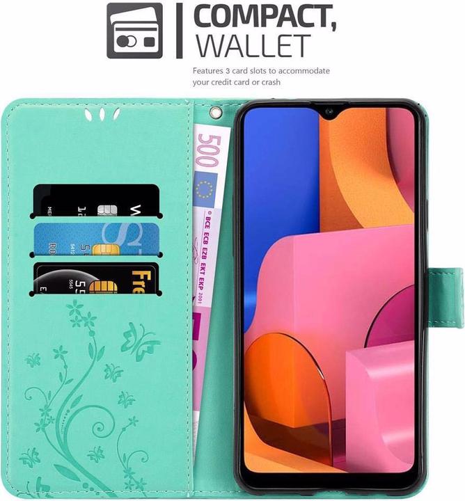 Actual product image Cadorabo Flower Book Cover (Samsung Galaxy A20s)