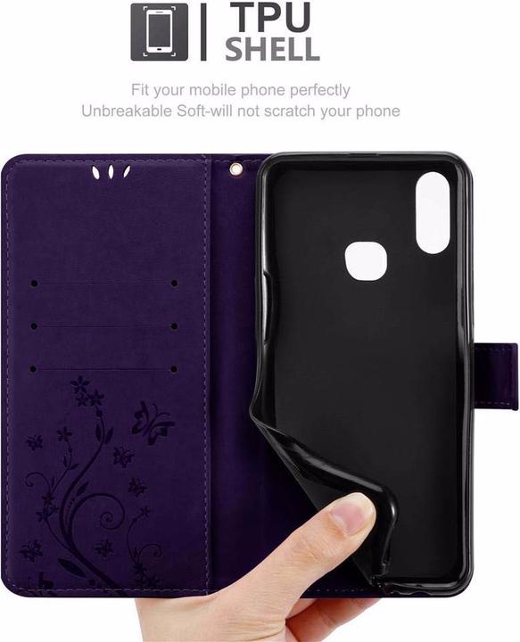 Produktbild Cadorabo Flower Book Cover (Samsung Galaxy A10s)