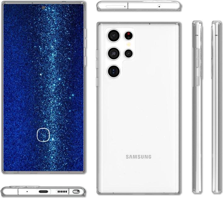Actual product image Nalia Clear 360 degree hull (Samsung Galaxy S22 Ultra)