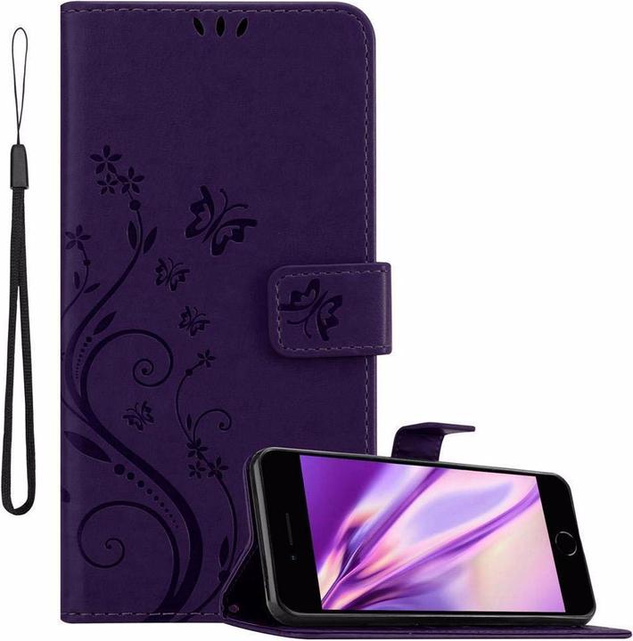 Actual product image Cadorabo Flower Book Cover (Apple iPhone 7, Apple iPhone 8, Apple iPhone SE (2nd Gen), Apple iPhone SE (3rd Gen))