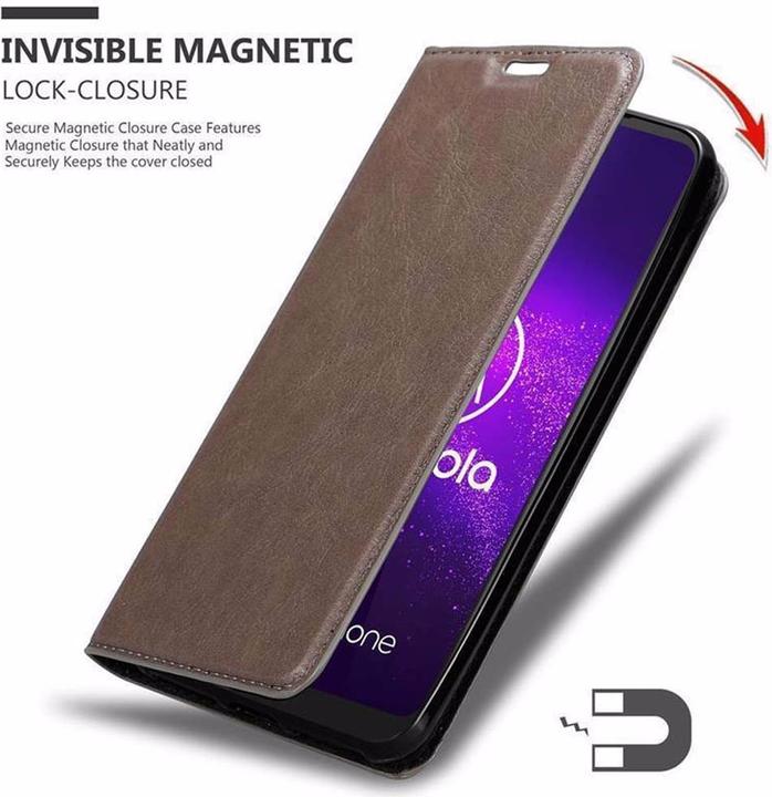 Produktbild Cadorabo Book Invisible Magnet Cover (Motorola Moto G8 Plus)