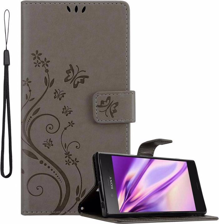 Produktbild Cadorabo Flower Book Cover (Sony Xperia XZ1)