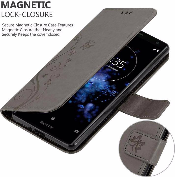 Productafbeelding Cadorabo Bloemen Boekomslag (Sony Xperia XZ2)