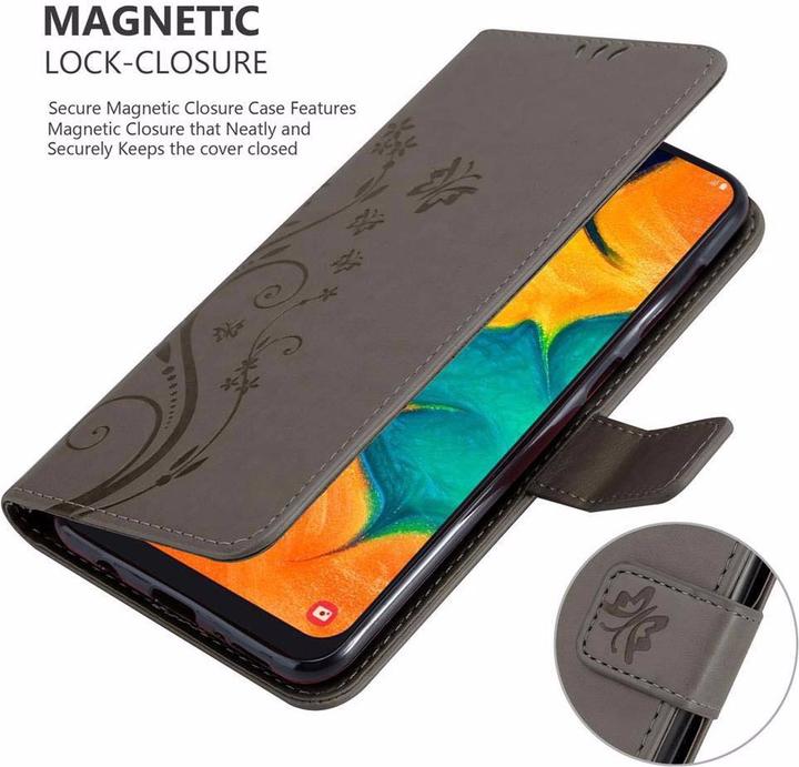 Actual product image Cadorabo Flower Book Cover (Samsung Galaxy A20, Samsung Galaxy M10s, TCL A30)