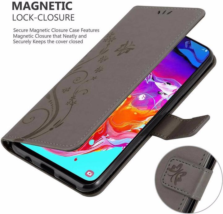 Image du produit Cadorabo Couverture du livre de fleurs (Samsung Galaxy A70)