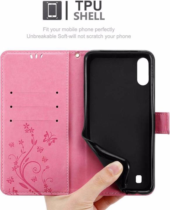 Actual product image Cadorabo Flower Book Cover (HTC One M10, Samsung Galaxy A10)
