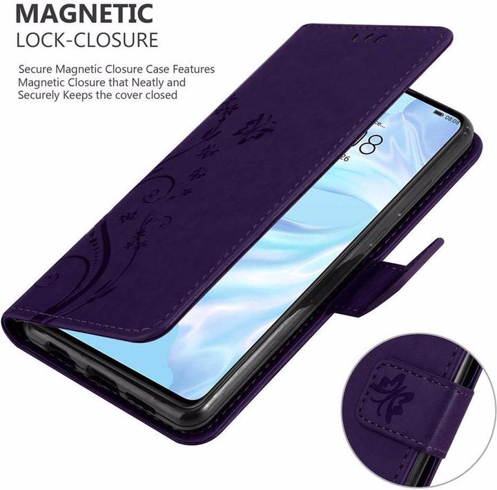 Productafbeelding Cadorabo Bloemen Boekomslag (Huawei P30)