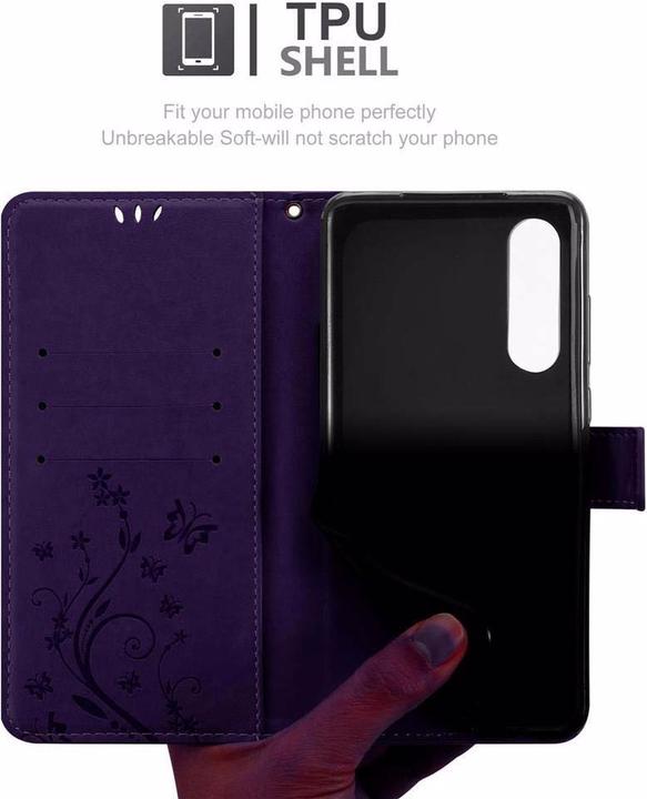 Productafbeelding Cadorabo Bloemen Boekomslag (Huawei P30)