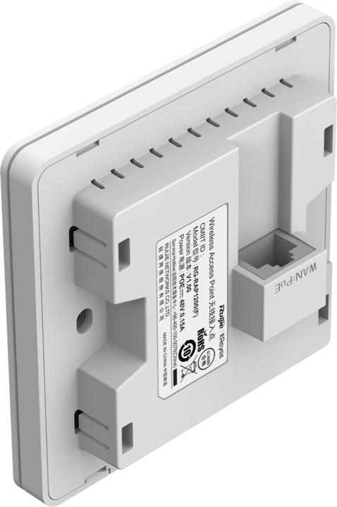 Actual product image Ruijie REYEE IN WALL ACCESS POINT WI-FI AC1300 2.4/5 GHZ 1267 (867 Mbit/s)