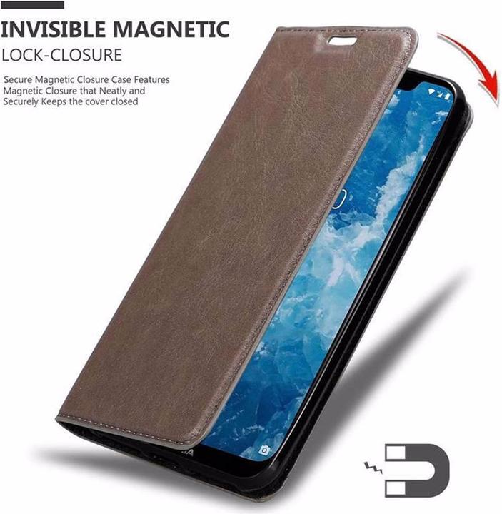 Image du produit Cadorabo Book Couverture magnétique invisible (Nokia 7.1 Plus)