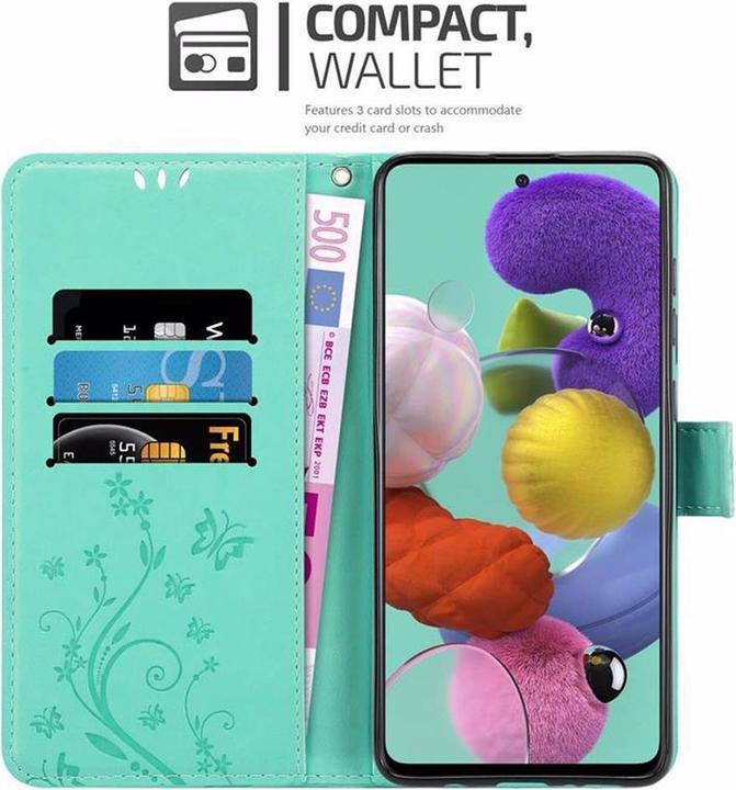 Produktbild Cadorabo Flower Book Cover (Samsung Galaxy M40s)