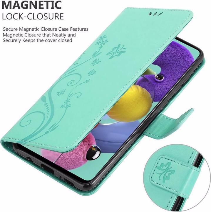 Produktbild Cadorabo Flower Book Cover (Samsung Galaxy M40s)