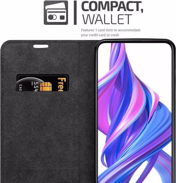 Actual product image Cadorabo Book Invisible Magnet Cover (Honor 9X)