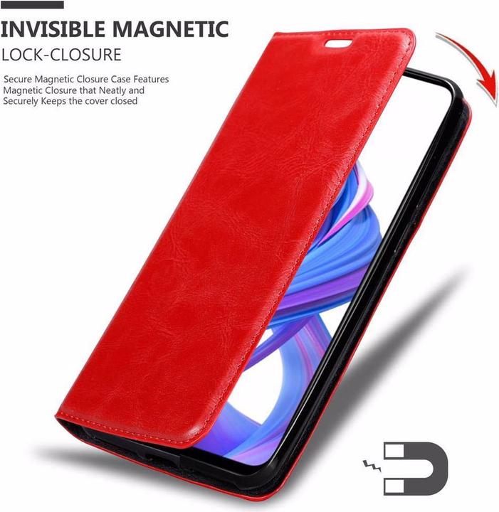 Actual product image Cadorabo Book Invisible Magnet Cover (Honor 9X)