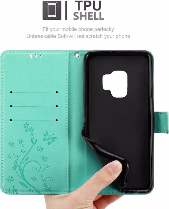 Produktbild Cadorabo Flower Book Cover (Samsung Galaxy S9)