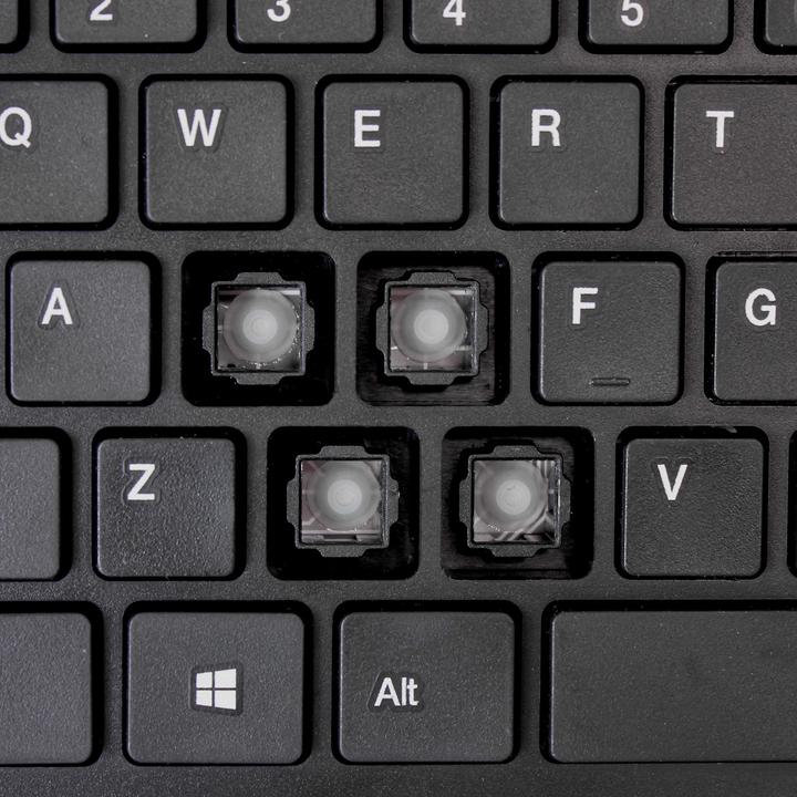 Produktbild Adesso Slim Touch Mini Keyboard USB QWERTY layout (Eng. Int., Kabelgebunden)