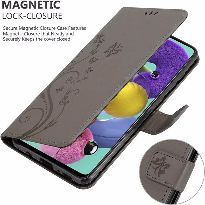 Actual product image Cadorabo Flower Book Cover (Samsung Galaxy M40s)