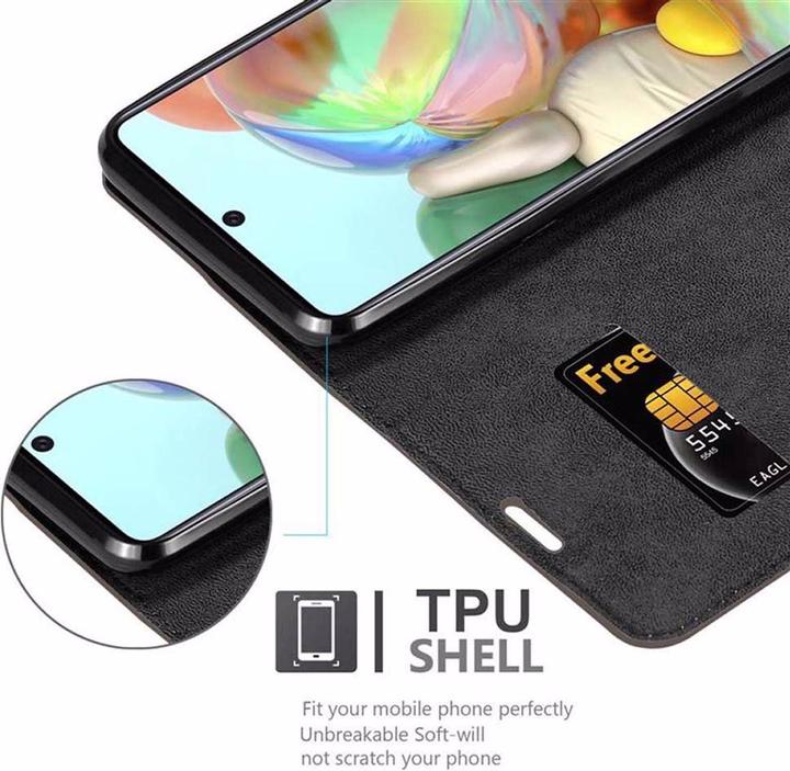 Actual product image Cadorabo Book Invisible Magnet Cover (Samsung Galaxy A71)