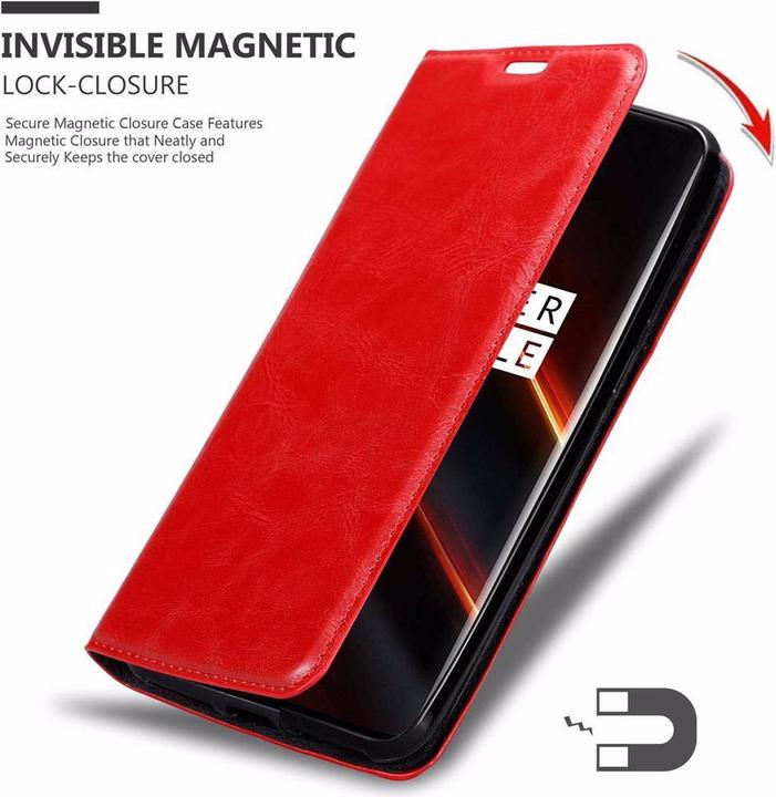 Actual product image Cadorabo Book Invisible Magnet Cover (OnePlus 7T Pro)