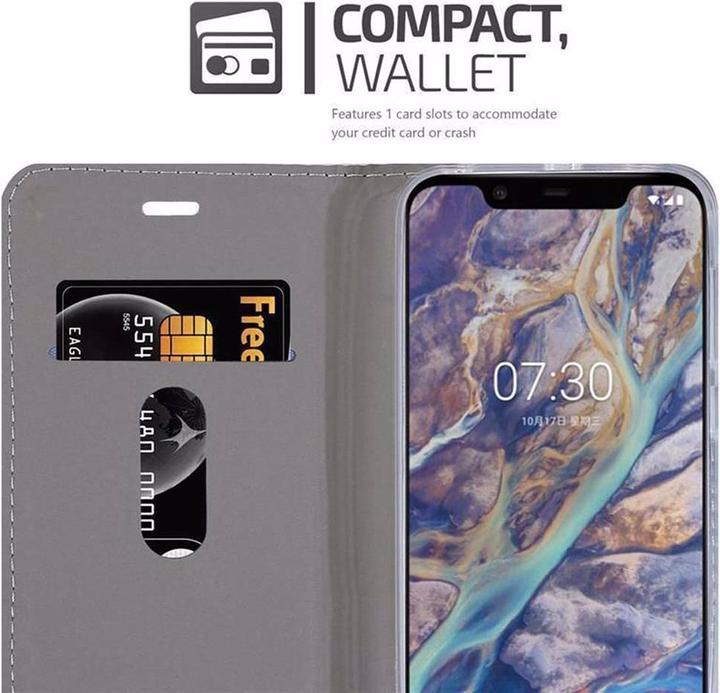 Actual product image Cadorabo Book Jeans Optics Cover (Nokia 7.1 Plus)