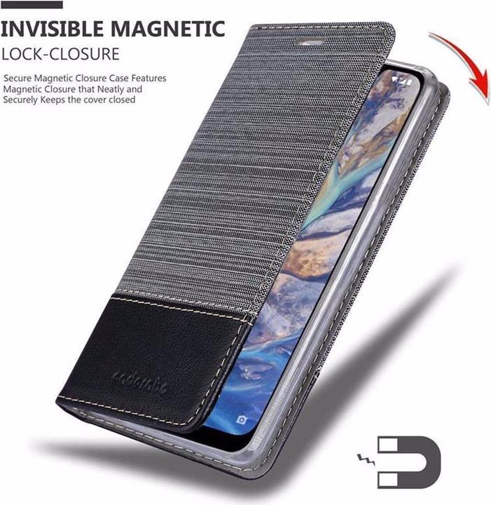 Actual product image Cadorabo Book Jeans Optics Cover (Nokia 7.1 Plus)