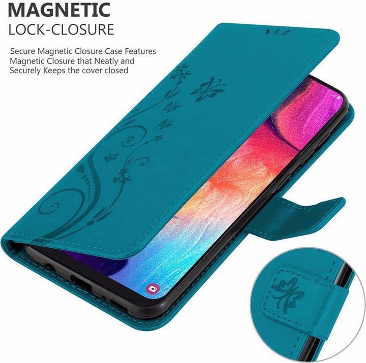 Actual product image Cadorabo Flower Book Cover (Samsung Galaxy A50)