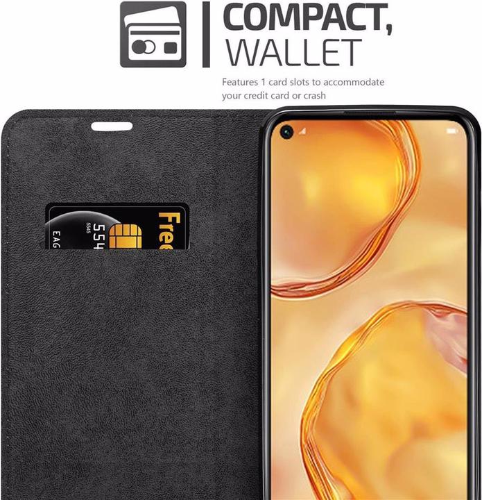Actual product image Cadorabo Book Invisible Magnet Cover (Huawei Nova 7i, Huawei P40 Lite)