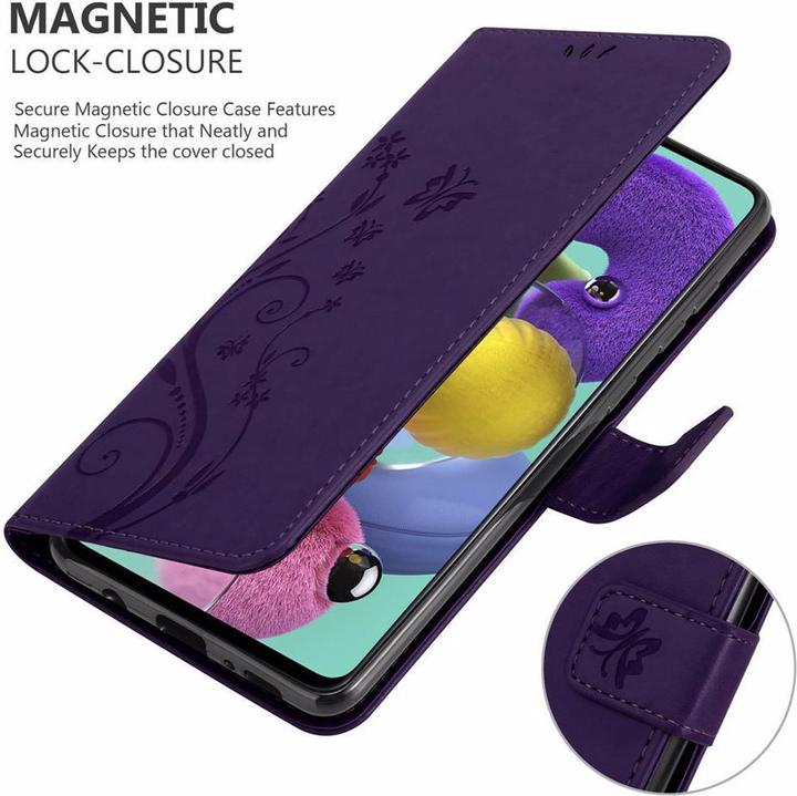 Image du produit Cadorabo Couverture du livre de fleurs (Samsung Galaxy A51)