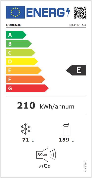 Energie-Label Gorenje RK416EPS4 (230 l)
