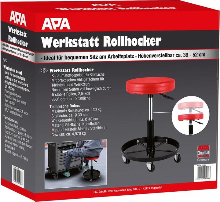 Produktbild EAL APA - Werkstatt Rollhocker