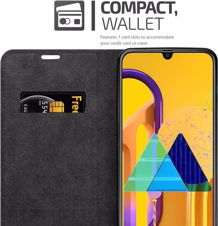 Actual product image Cadorabo Book Invisible Magnet Cover (Samsung Galaxy M30s, Samsung Galaxy M21)