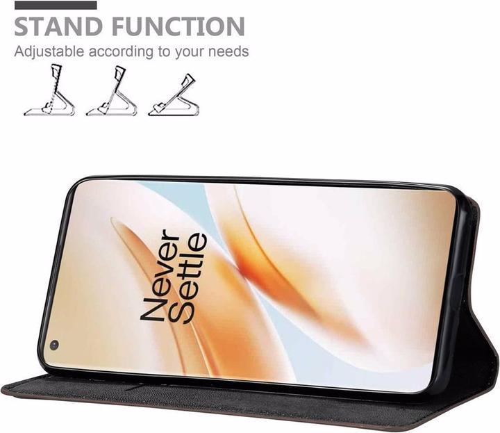 Actual product image Cadorabo Book Invisible Magnet Cover (OnePlus 8 Pro)