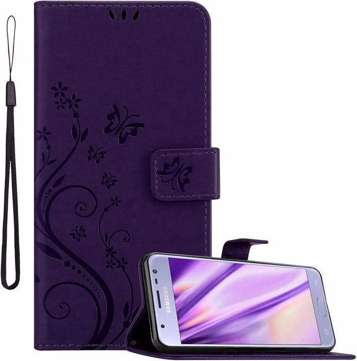 Actual product image Cadorabo Flower Book Cover (Samsung Galaxy J3 (2017))