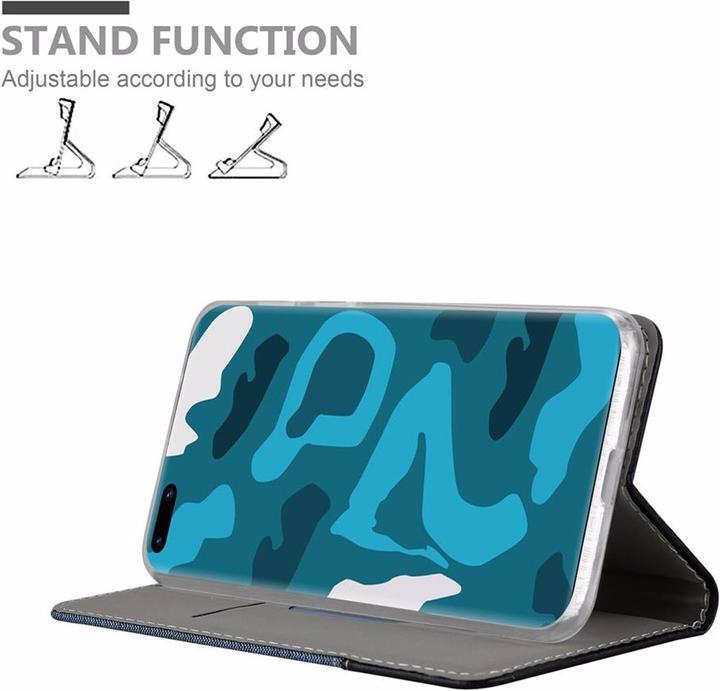 Produktbild Cadorabo Book Jeans Optik Cover (Huawei P40 Pro+)
