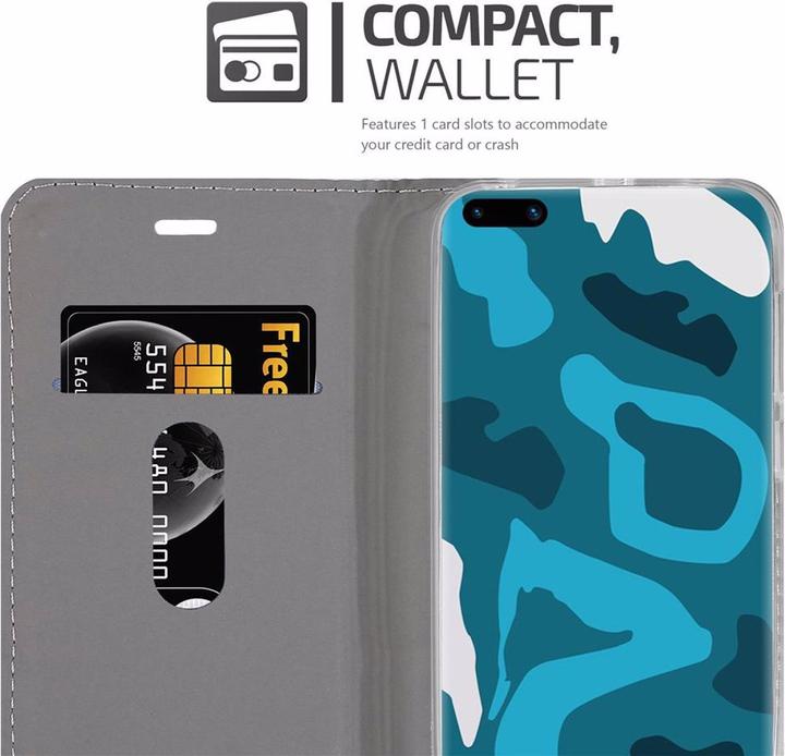 Produktbild Cadorabo Book Jeans Optik Cover (Huawei P40 Pro+)
