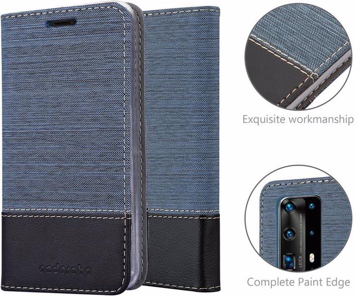 Produktbild Cadorabo Book Jeans Optik Cover (Huawei P40 Pro+)