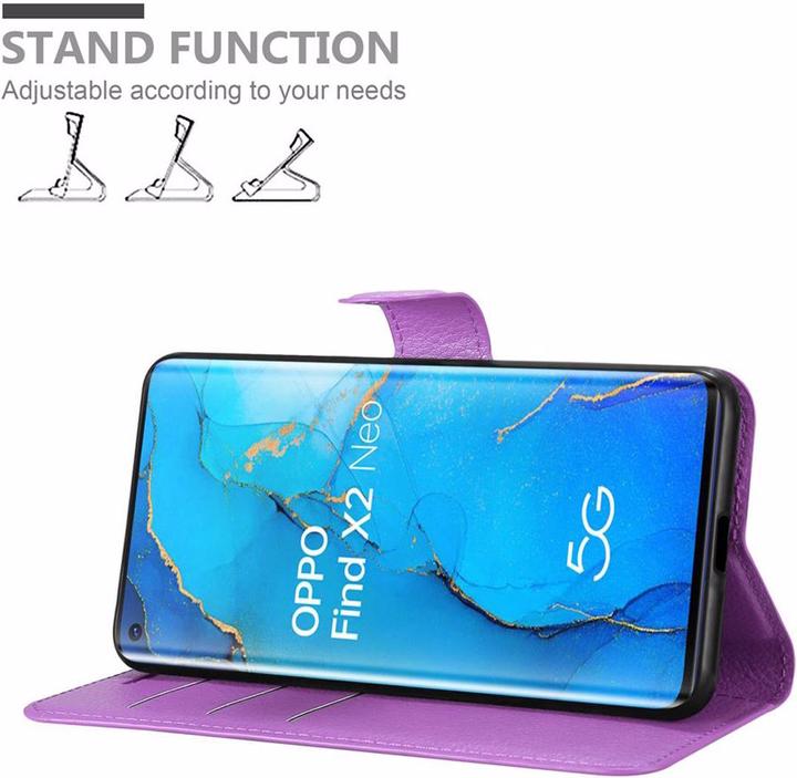 Actual product image Cadorabo Book with stand function cover (Oppo Find X2 Neo)