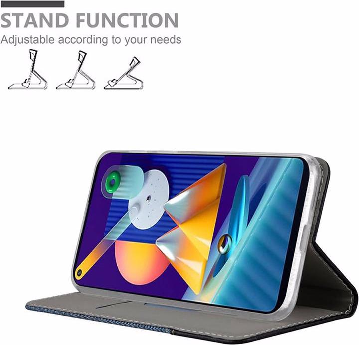 Produktbild Cadorabo Book Jeans Optik Cover (Samsung Galaxy A11, Samsung Galaxy M11)