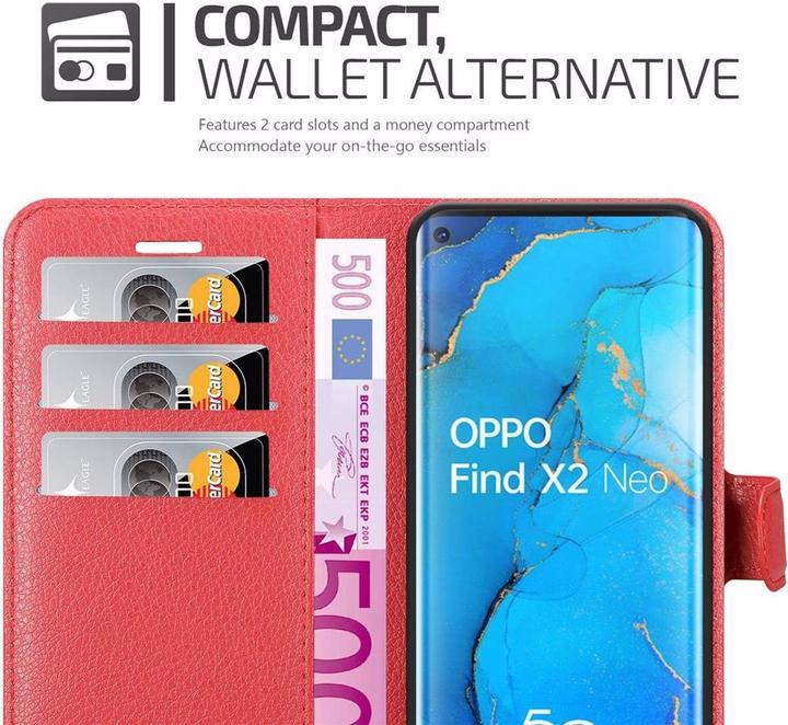 Actual product image Cadorabo Book with stand function cover (Oppo Find X2 Neo)